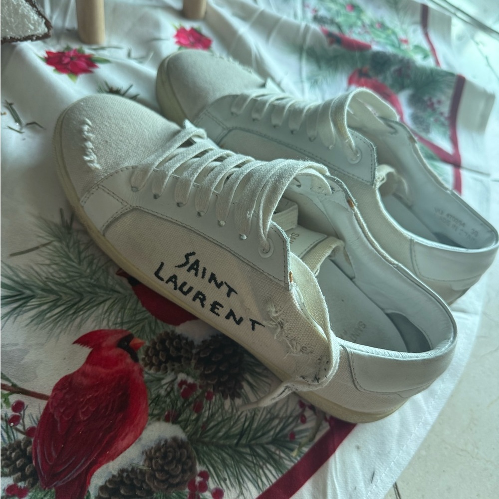 Saint Laurent White Casual Sneakers - Picture 6 of 9